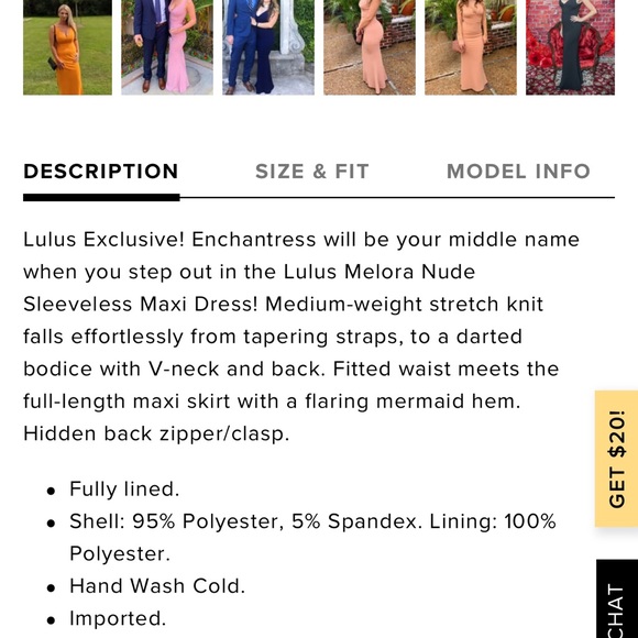 Melora Nude Sleeveless Maxi Dress - Picture 7 of 7